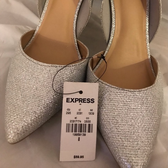 Express sparkly silver heels - Picture 2 of 2